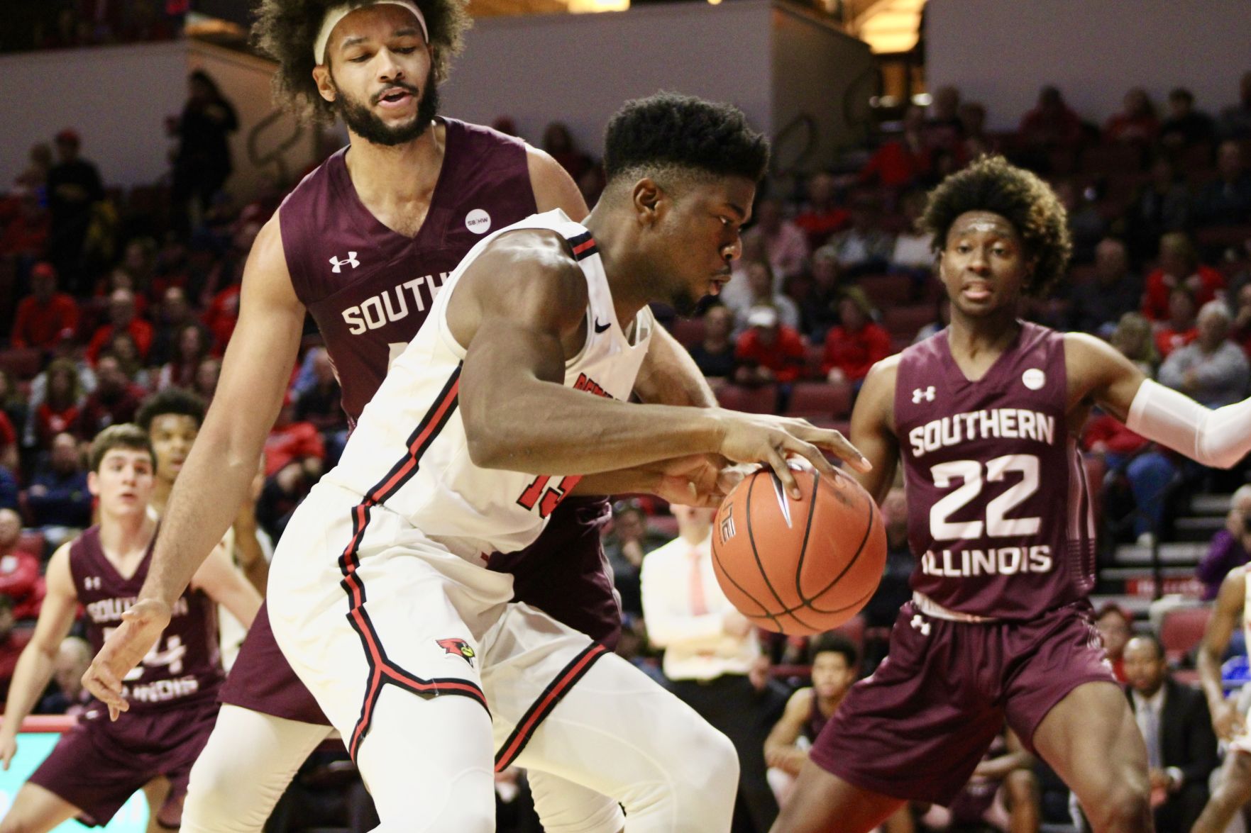 ISUvsSIU_men's basketball_idowu dribble
